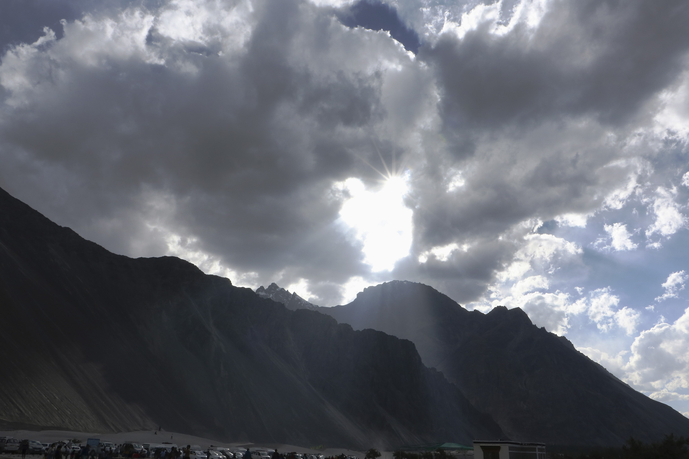 Scenic view at Nubra Valley